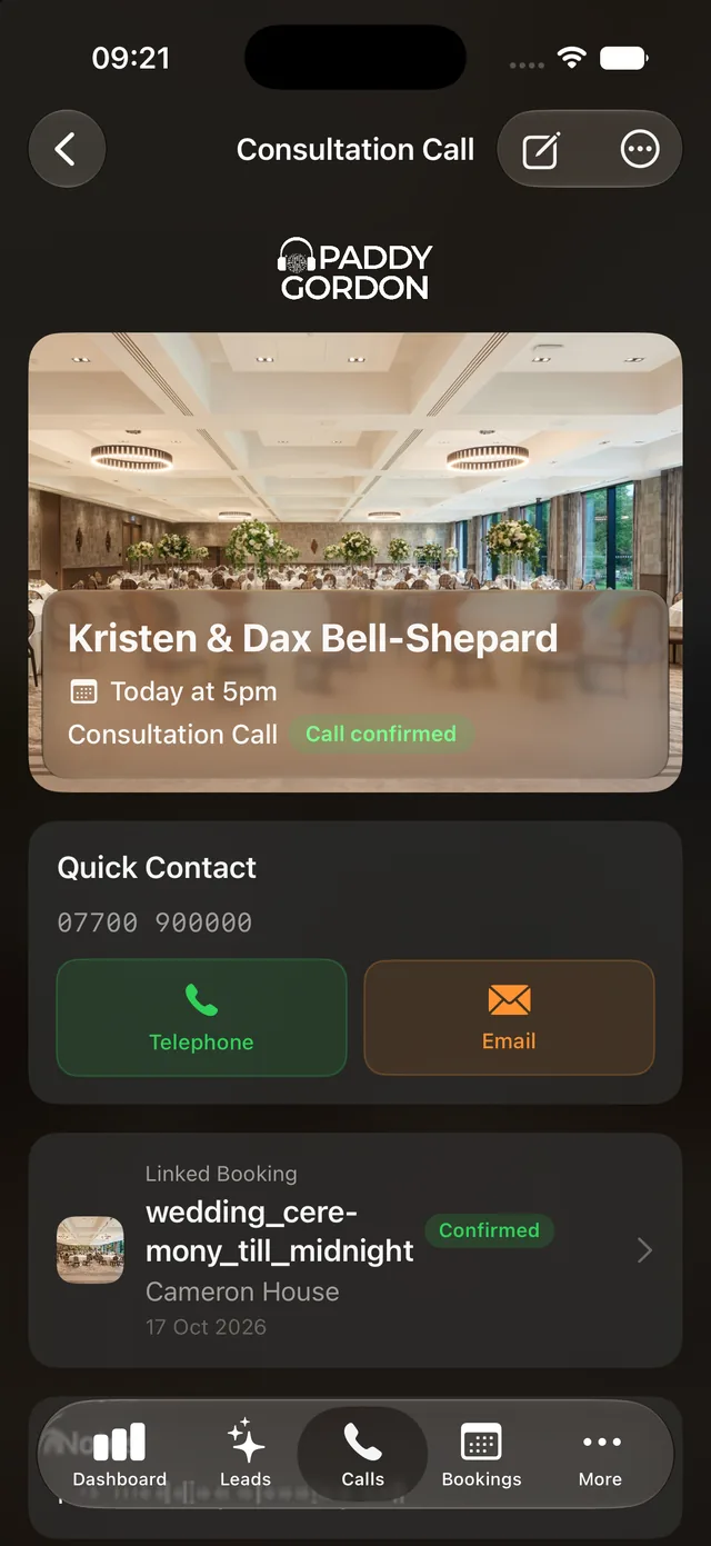 The iPhone app