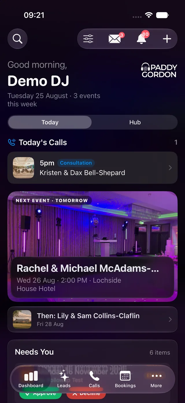 The iPhone app